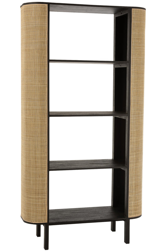 Rek Molly Exotisch Hout/Rotan Zwart