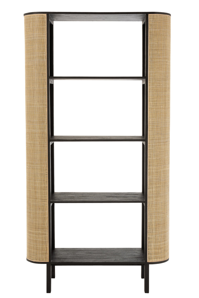 Rek Molly Exotisch Hout/Rotan Zwart