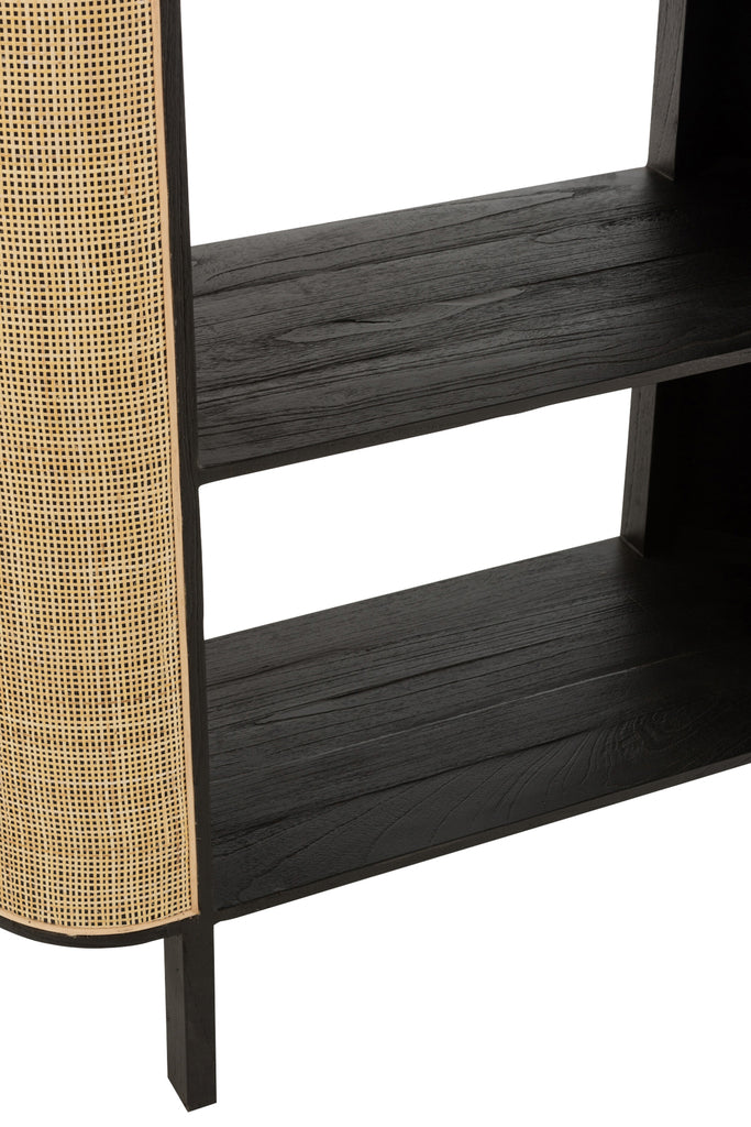 Rek Molly Exotisch Hout/Rotan Zwart