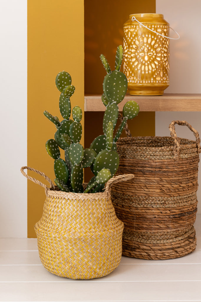Set van 3 manden Lucie Raffia Natural