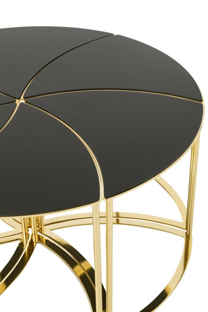 Set van 6 Tornado Goud Metaal/Glas