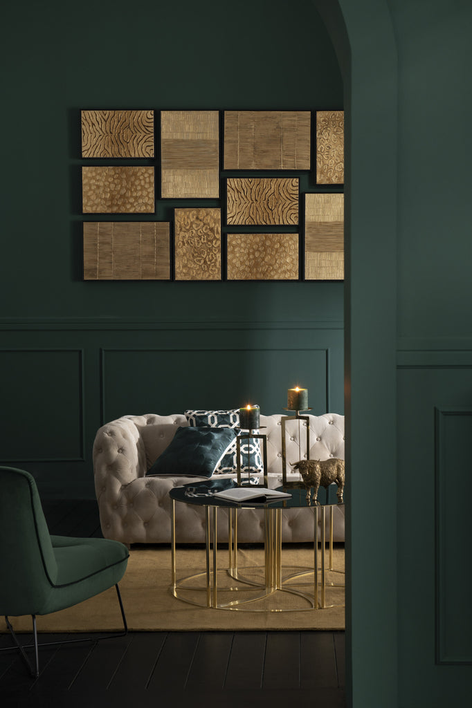 Set van 6 Tornado Goud Metaal/Glas