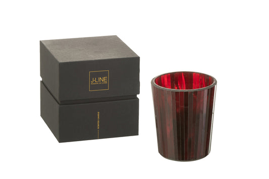 Geurkaars Noa Robijnrood Rood Medium-55H