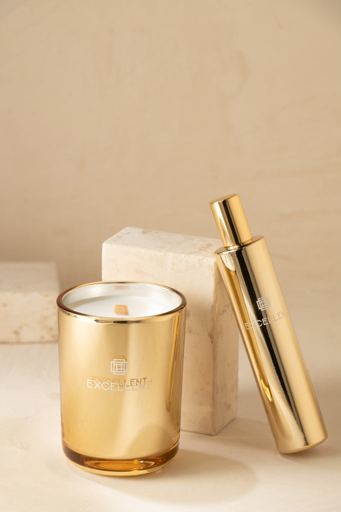 Geurkaars Excellent Golden Honey Gold Small-50Hours