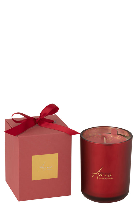 Geurkaars Amour Rood Groot-65Uur