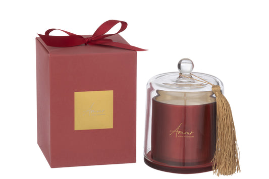 Geurkaars Bell Amour Rood Groot-45Hours