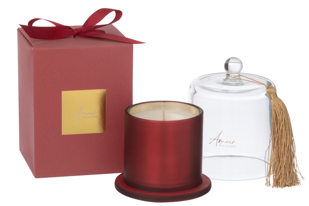 Geurkaars Bell Amour Rood Groot-45Hours