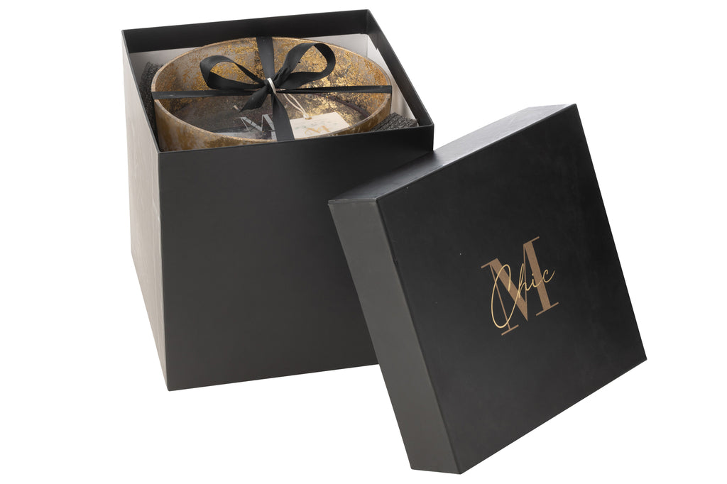 Geurkaars Deluxe Goud/Zwart Groot - 140 uur