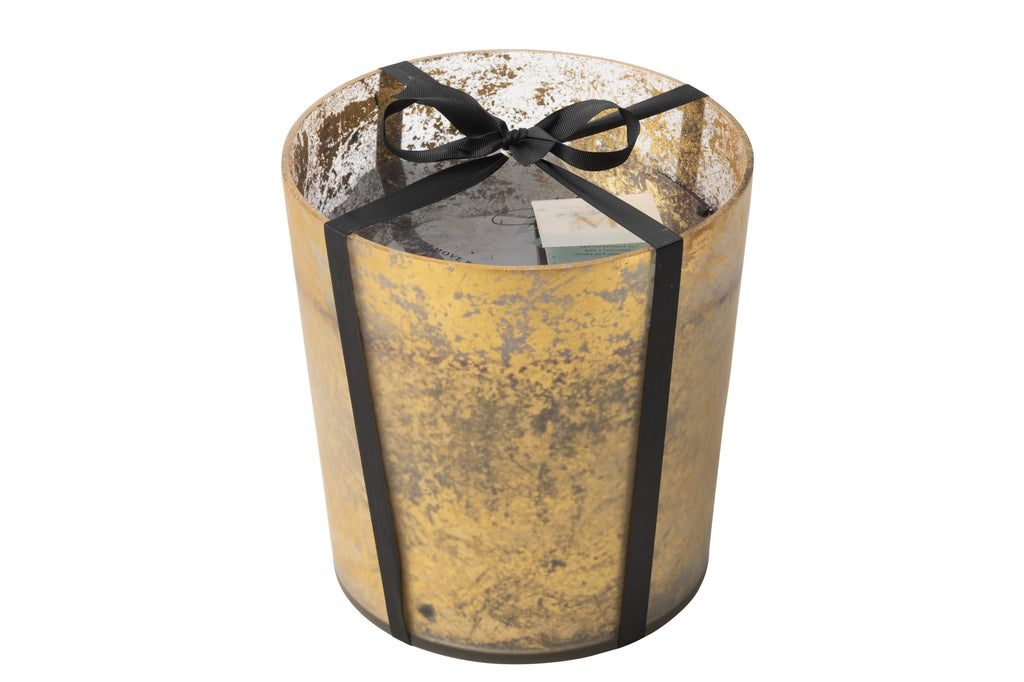 Geurkaars Deluxe Goud/Zwart Groot - 140 uur