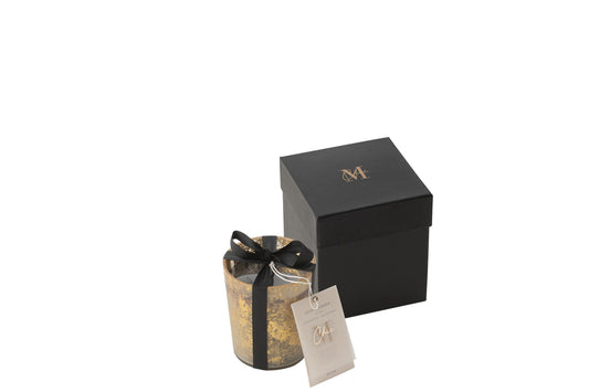 Geurkaars Deluxe Goud/Zwart Klein - 48 uur