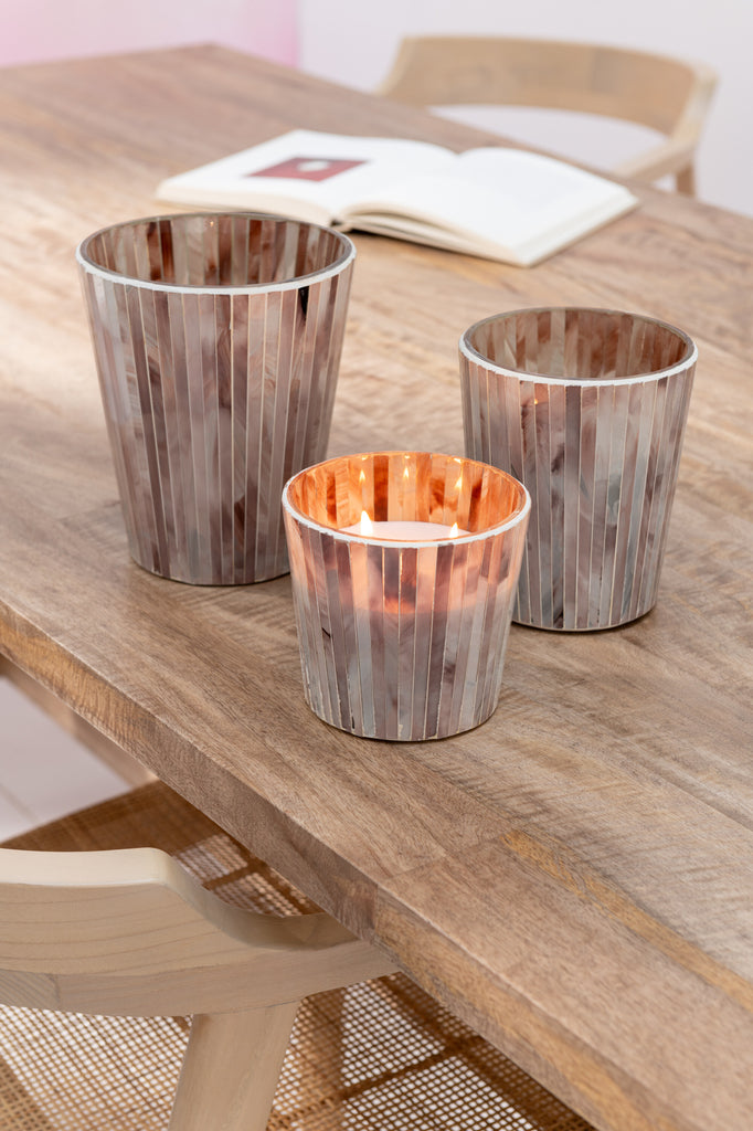 Geurende Kaars Noa Tender Rose Pink Medium-55 Uur
