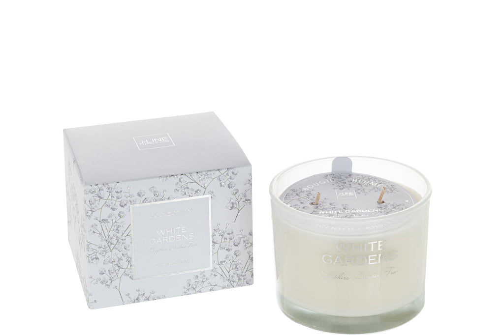 Geurkaars White Gardens Wit Small-30U