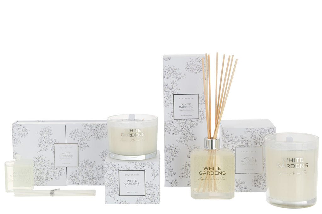 Geurkaars White Gardens Wit Small-30U