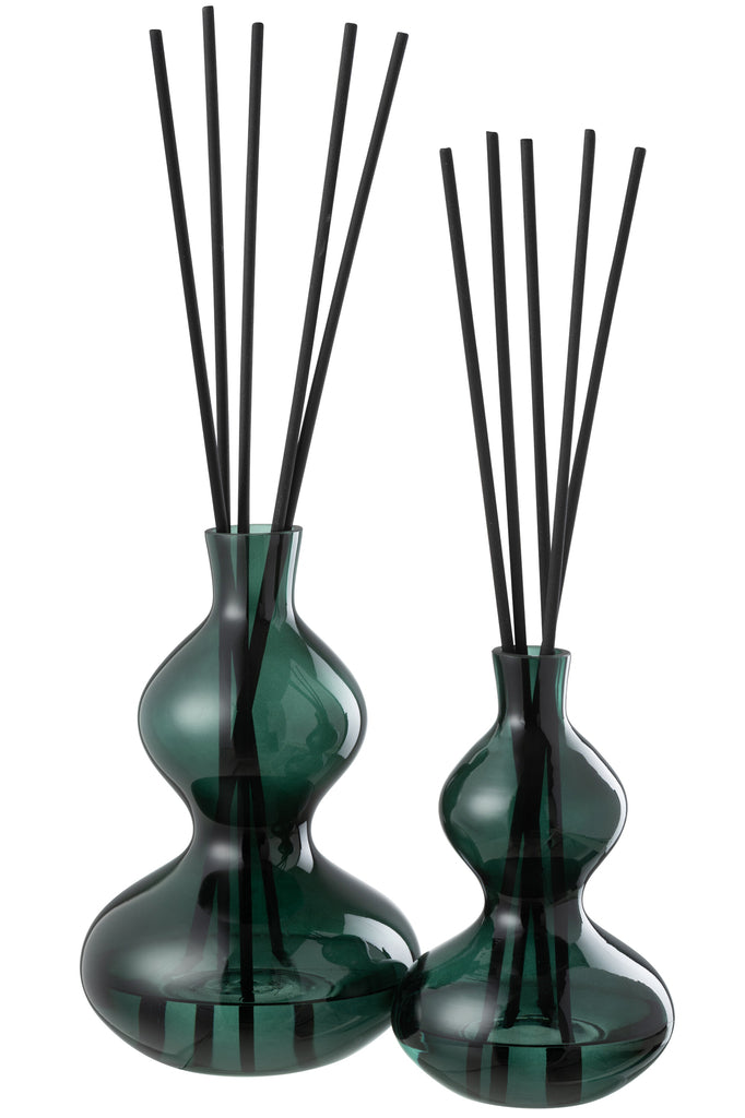 Geurolie Cedar Breeze Glas Donkergroen Groot