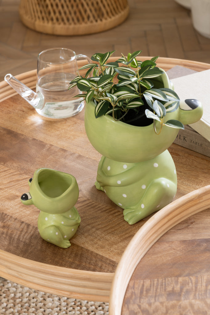 Set van 3 salontafels rond mangohout natuurlijk