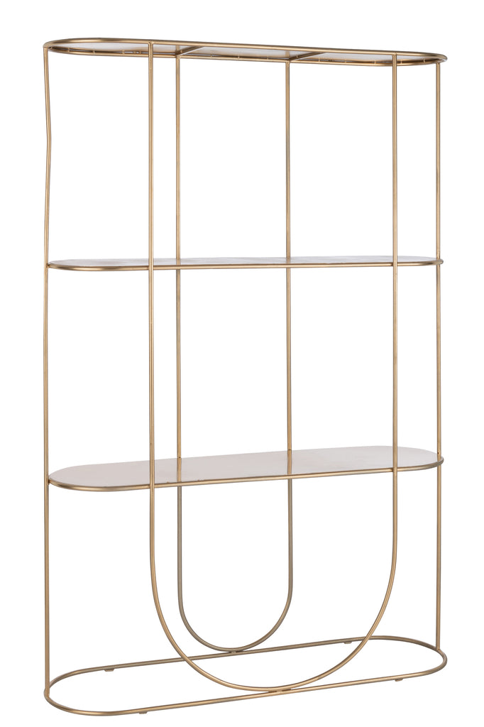 Plank 3 Planken+Curve Deco Metaal Goud