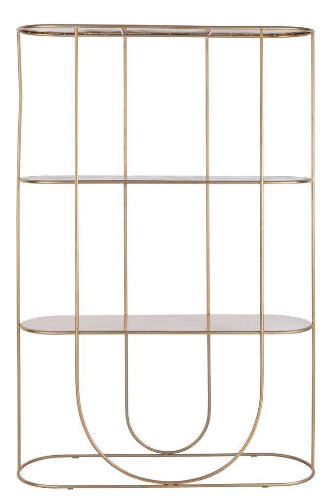 Plank 3 Planken+Curve Deco Metaal Goud