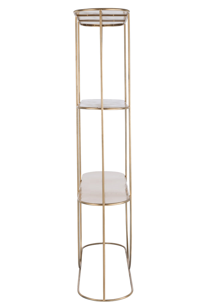 Plank 3 Planken+Curve Deco Metaal Goud