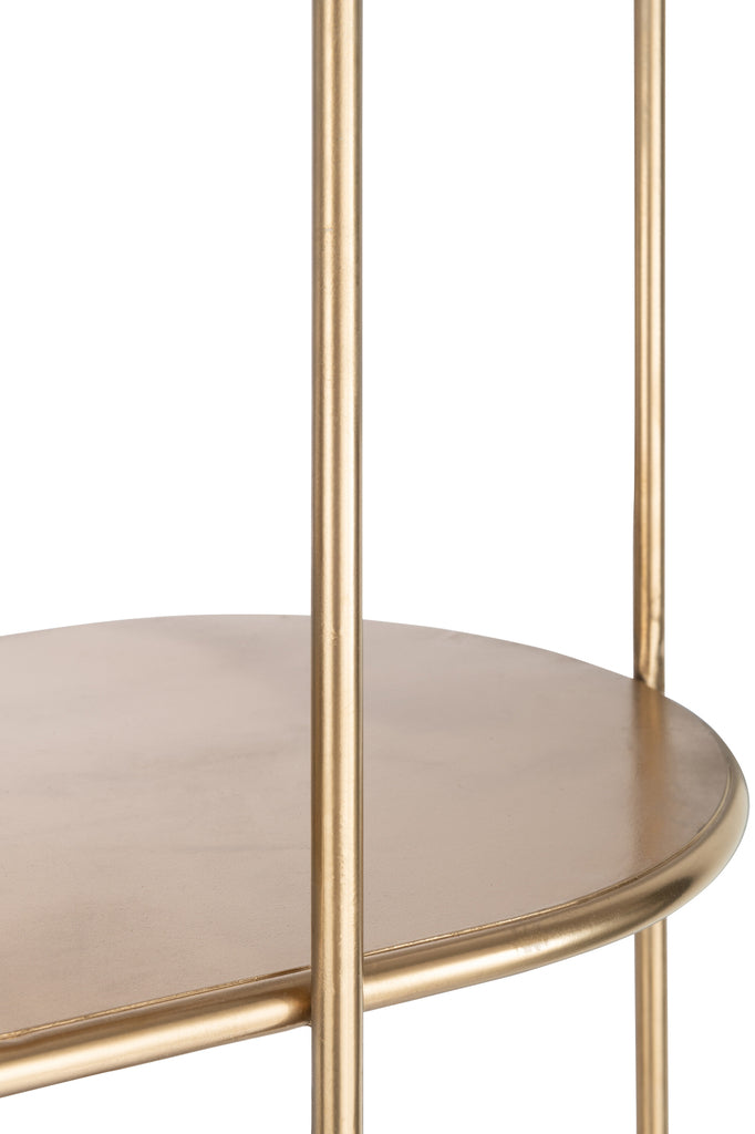 Plank 3 Planken+Curve Deco Metaal Goud