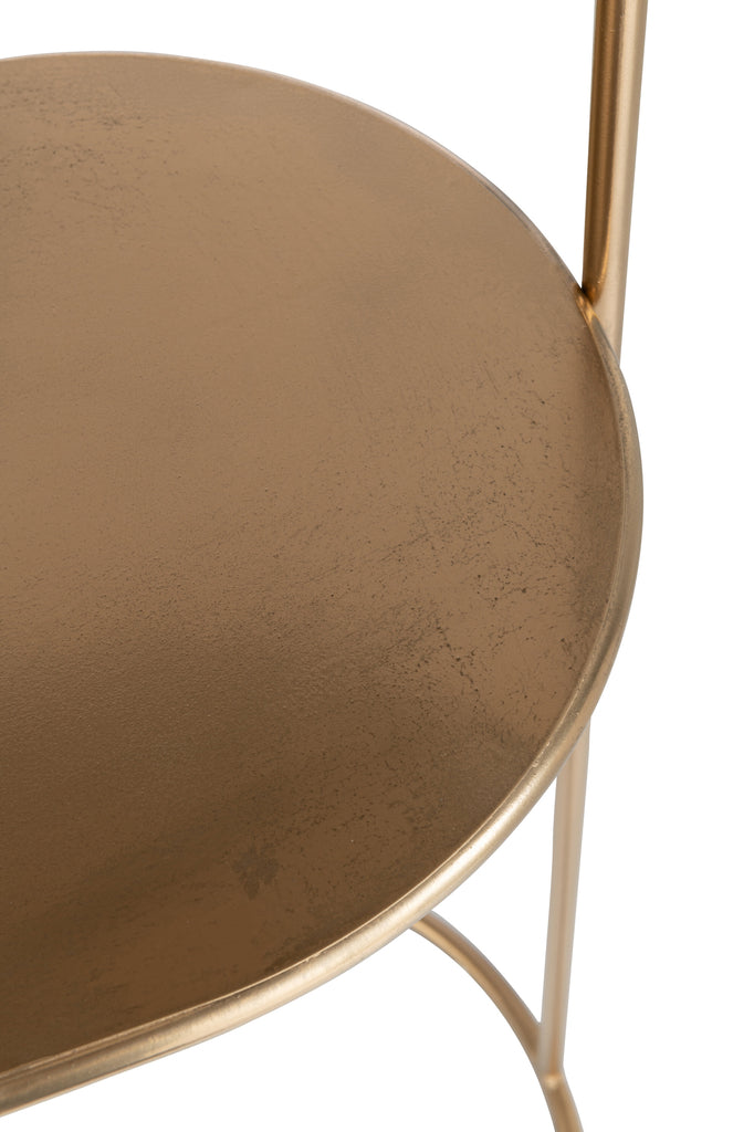 Plank 3 Planken+Curve Deco Metaal Goud