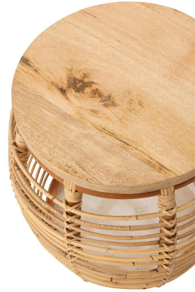 Bijzettafel Ana Rotan Naturel
