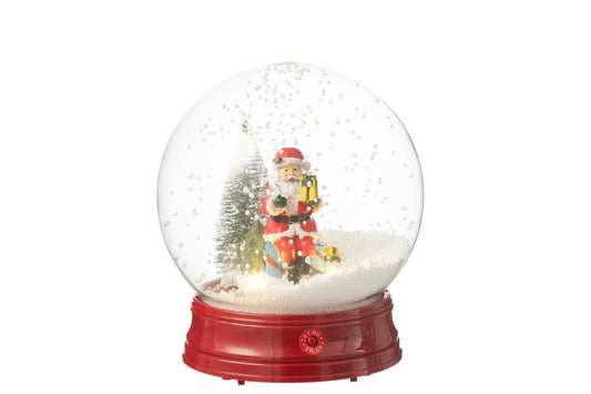 Sneeuwbol Santa Tree Led Hars
