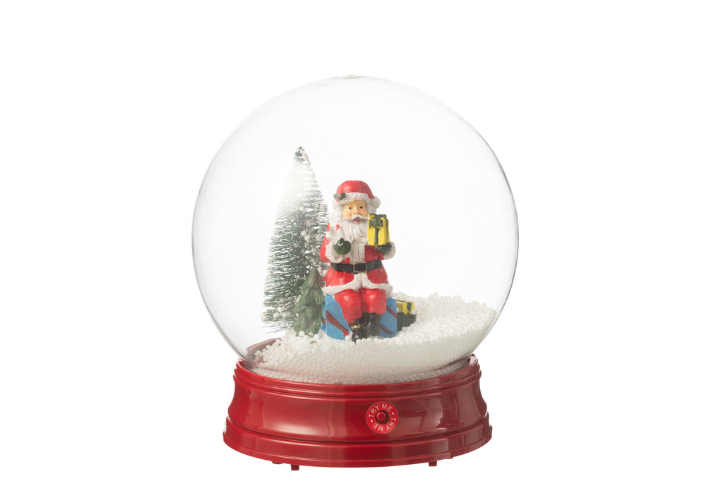Sneeuwbol Santa Tree Led Hars