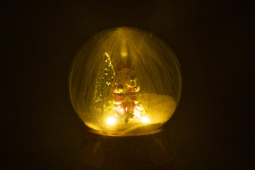 Sneeuwbol Santa Tree Led Hars