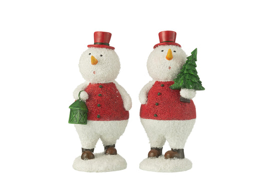 Sneeuwmanboom + Lantaarn Harsmix Grote Assortiment Van 2
