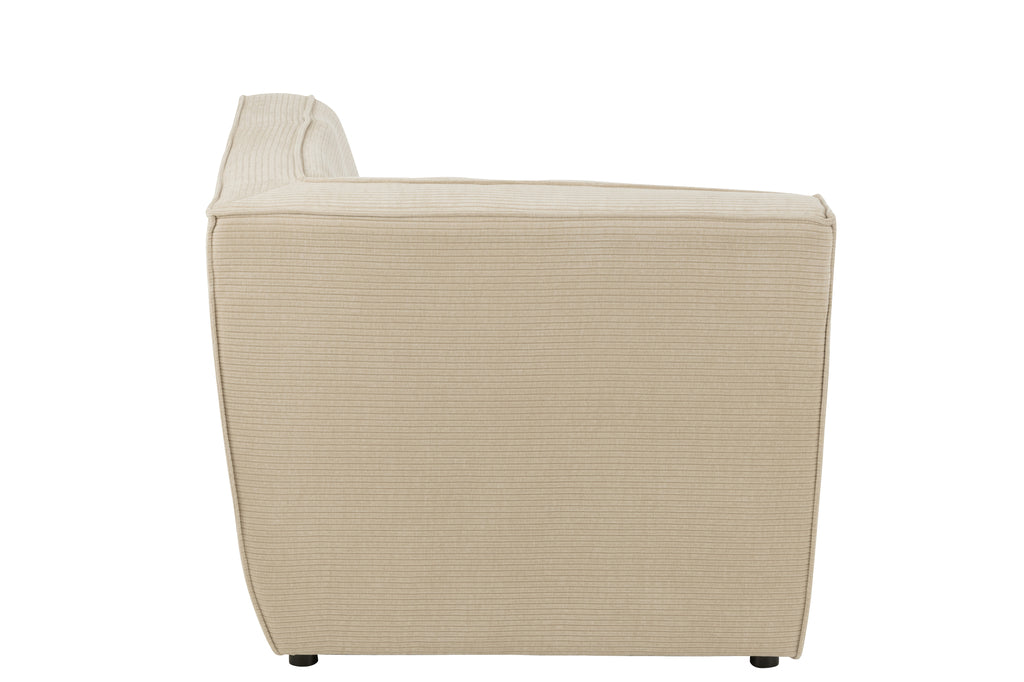 Sofa Hoekrooster Populierenhout/Schuim Beige