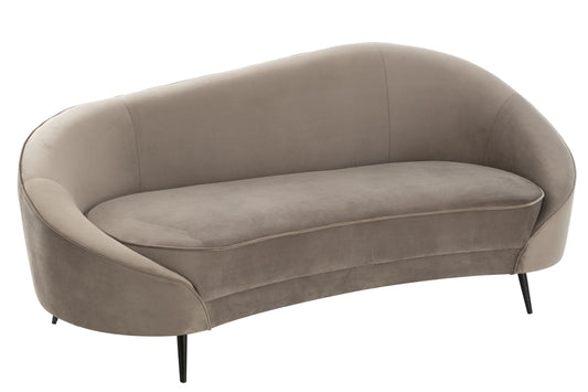 Sofa Elisabeth Textiel Zilver