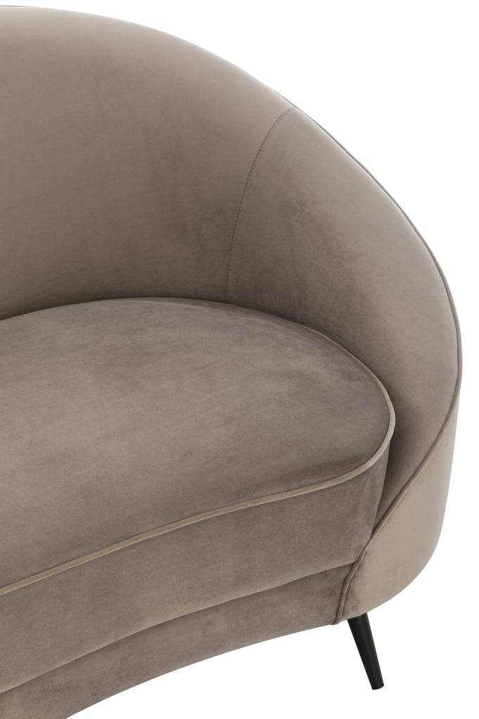 Sofa Elisabeth Textiel Zilver