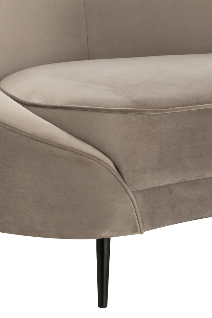 Sofa Elisabeth Textiel Zilver