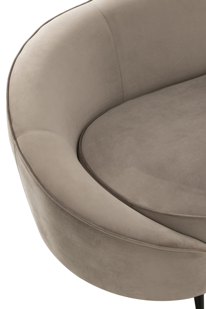 Sofa Elisabeth Textiel Zilver
