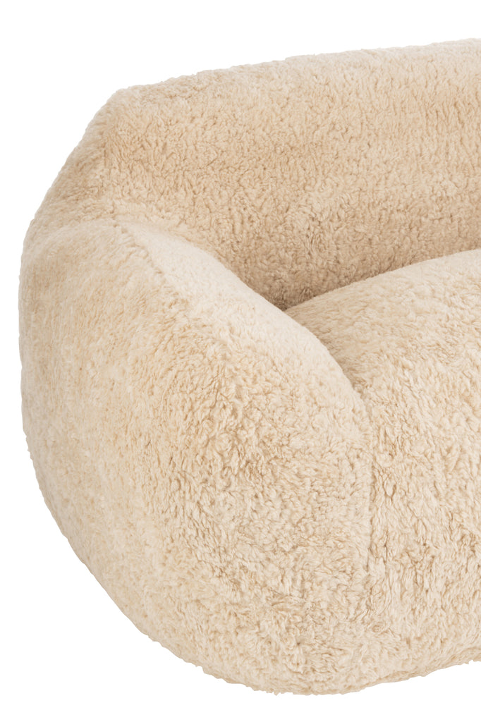 Sofa Shearl Polyester Crème Groot