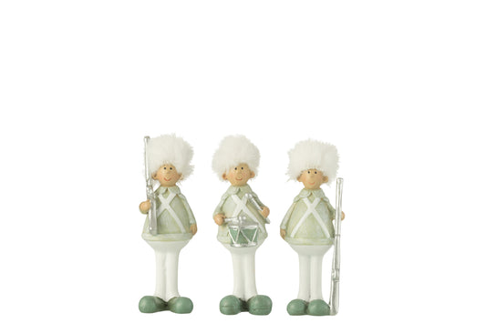 Soldaatgeweer + vaten hars groen/wit klein assortiment van 3