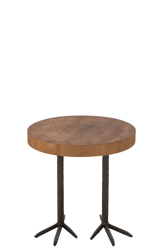 Krukje Eend Mdf/IJzer Natuurlijk Zwart