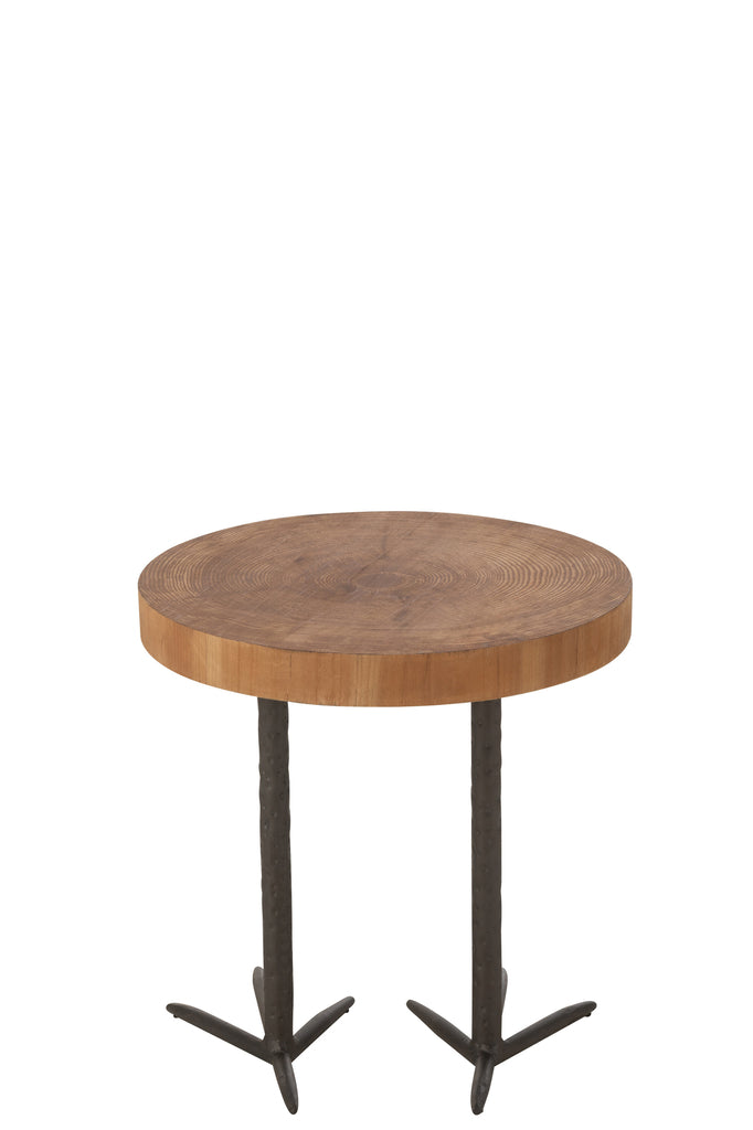 Krukje Eend Mdf/IJzer Natuurlijk Zwart