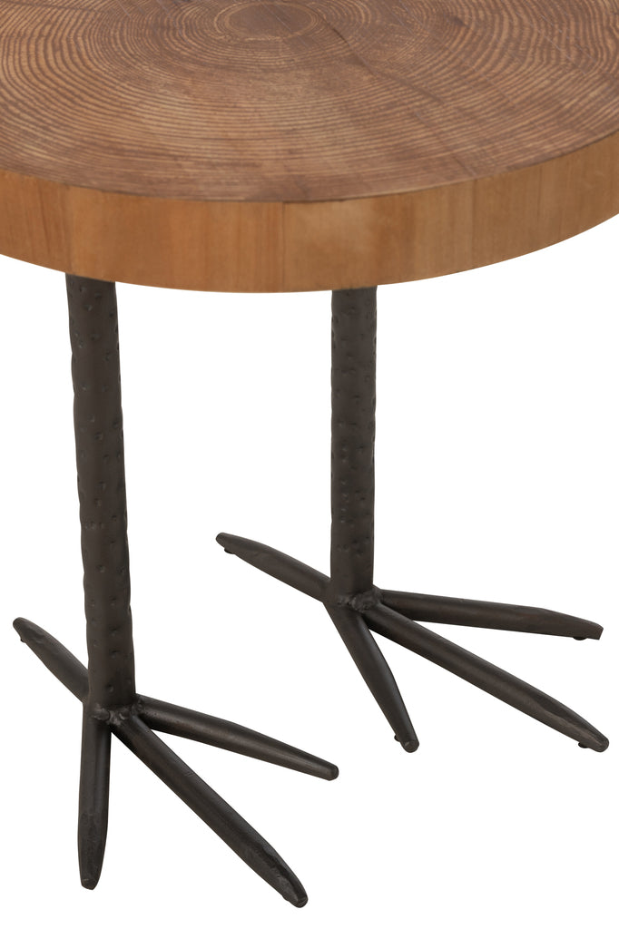Krukje Eend Mdf/IJzer Natuurlijk Zwart