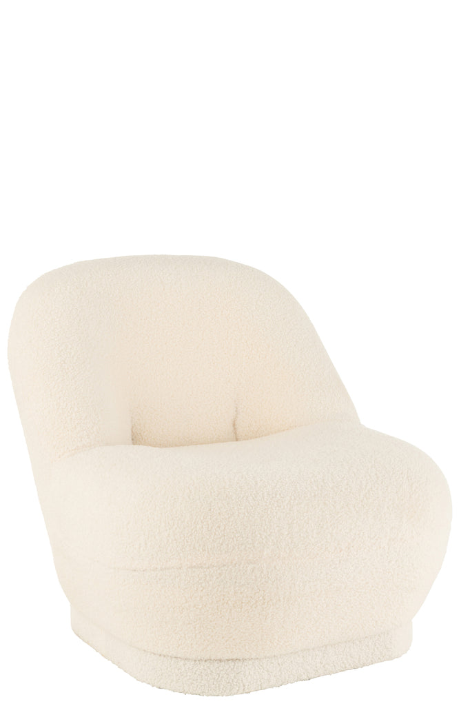 Krukje Teddy Bouclé Wit