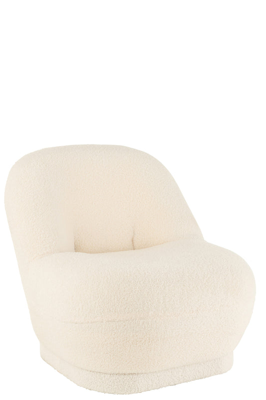 Krukje Teddy Bouclé Wit