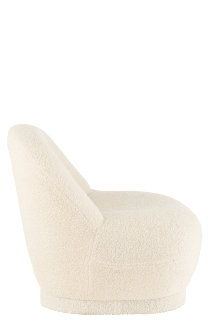 Krukje Teddy Bouclé Wit