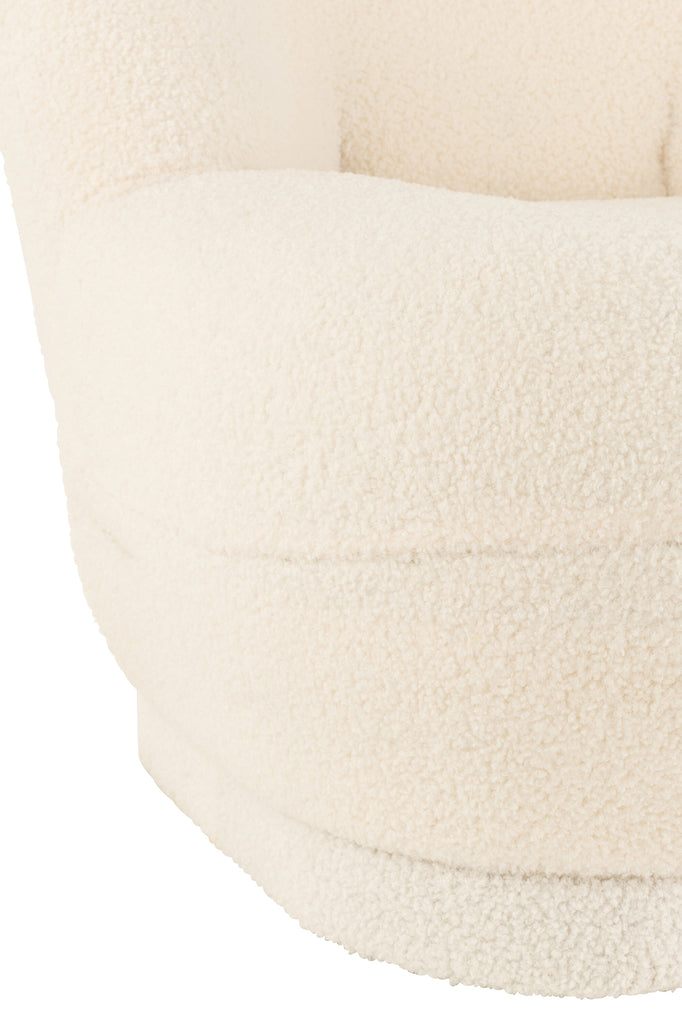 Krukje Teddy Bouclé Wit