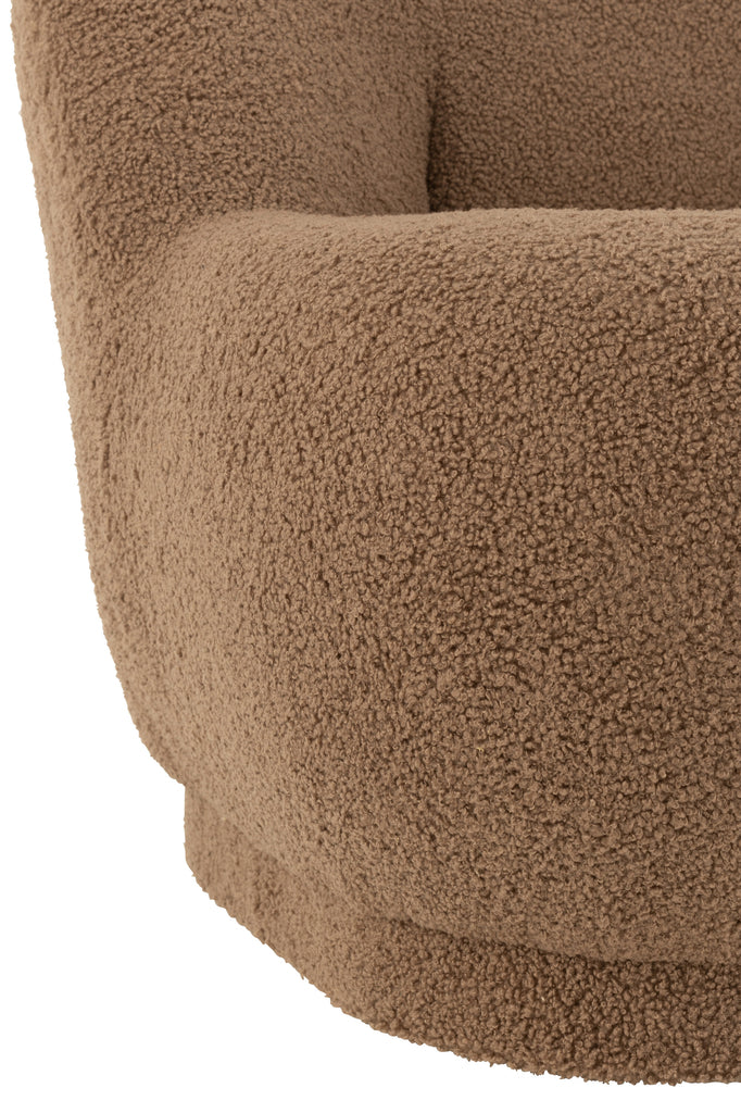 Krukje Teddy Fluweel Wit Bruin