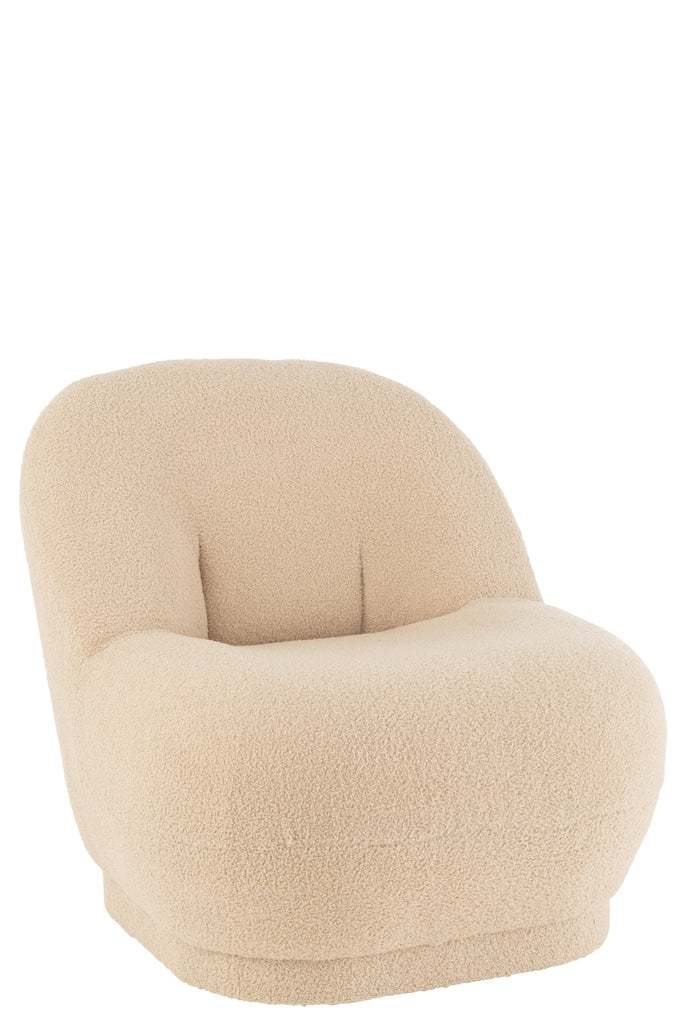 Krukje Teddy Fluweel Wit Warm Beige