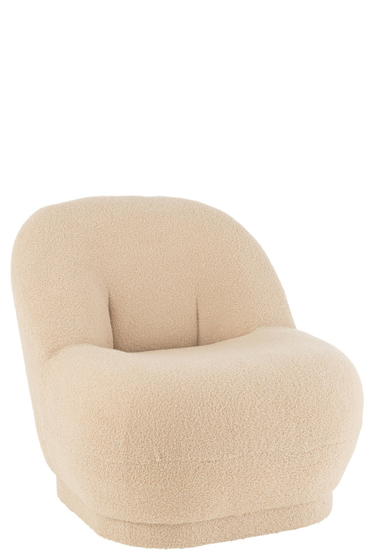 Krukje Teddy Fluweel Wit Warm Beige