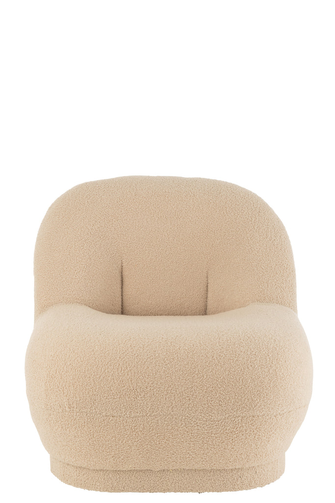 Krukje Teddy Fluweel Wit Warm Beige