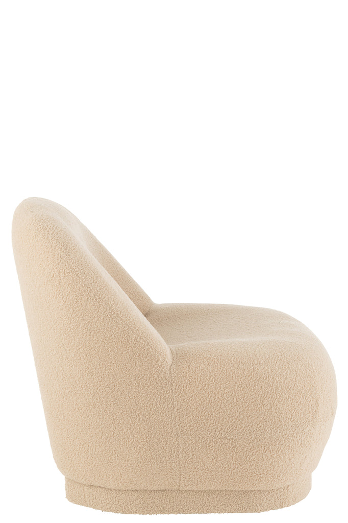 Krukje Teddy Fluweel Wit Warm Beige