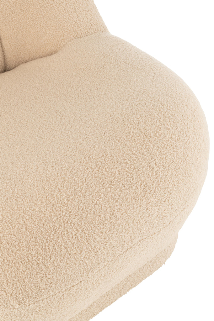 Krukje Teddy Fluweel Wit Warm Beige