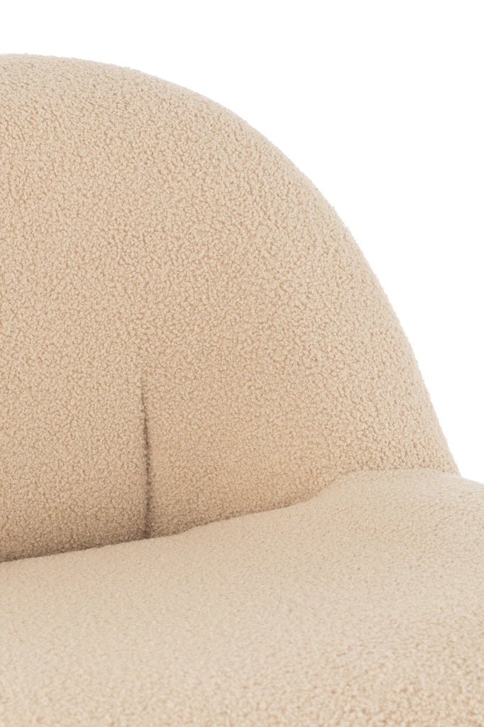 Krukje Teddy Fluweel Wit Warm Beige
